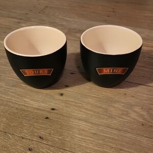 Baileys Irish Cream 'Yours & Mine' Dessert Cups Mugs Set 2